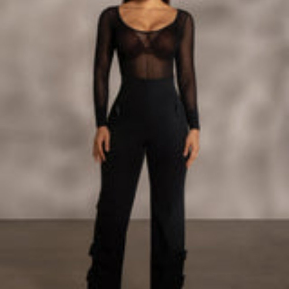 JLUX LABEL BLACK NYAH NYLON UTILITY PANTS - Picture 3 of 4